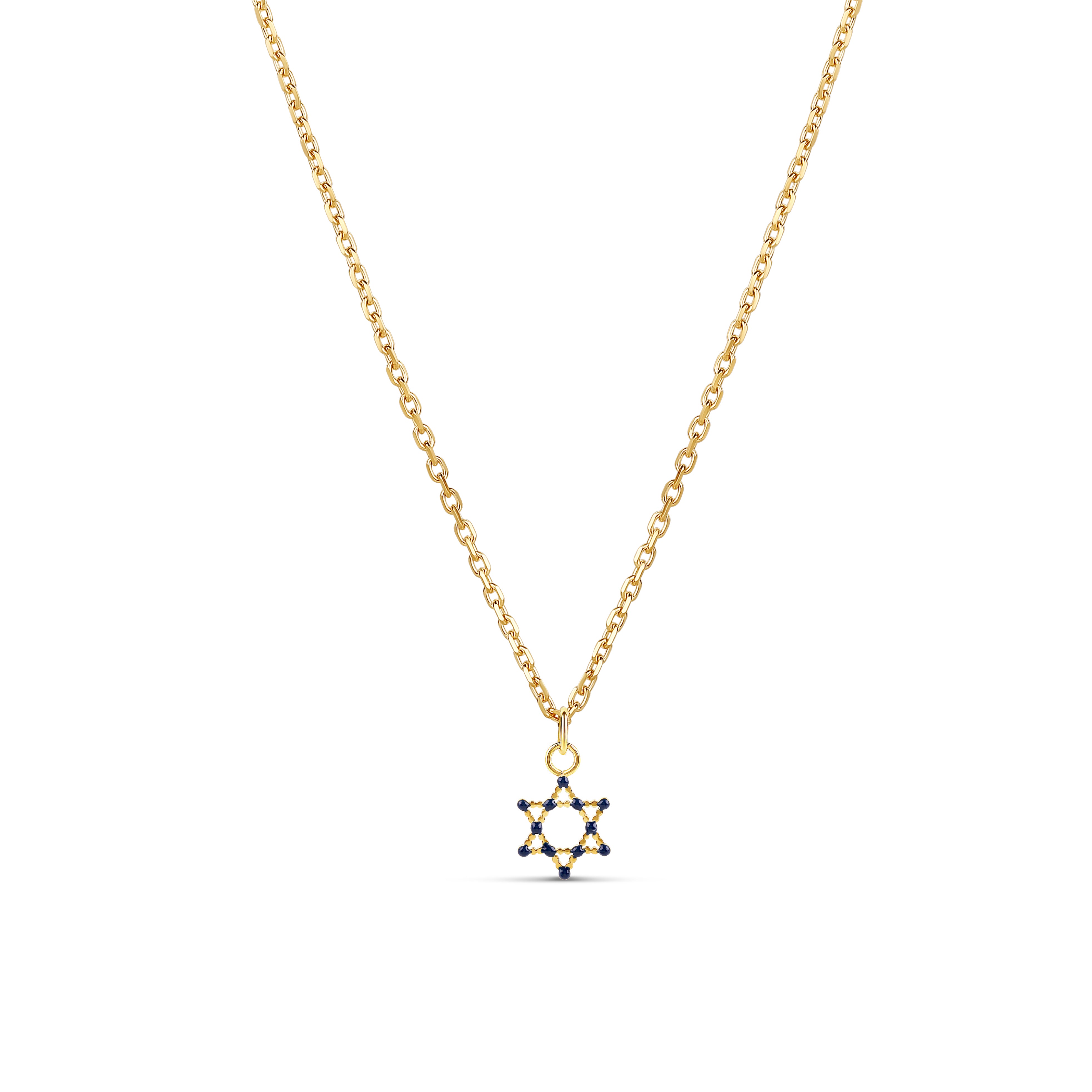 STAR OF DAVID WITH ENAMEL